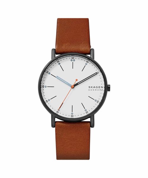 Skagen Signatur Medium Brown Leather Watch - SKW6374