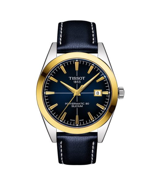 Tissot Gentleman Powermatic 80 Silicium 18K Gold Bezel - T927.407.46.041.01