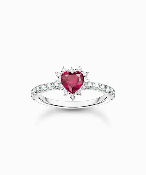 Thomas Sabo Silver heart ring Romance