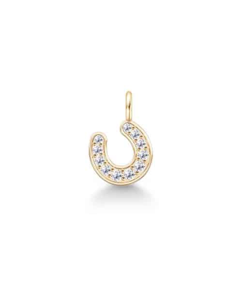 Julie Sandlau Horseshoe Pendant I/SI brilliant cut diamonds
