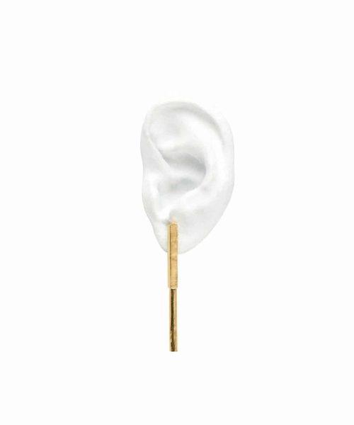 when time comes Earpiece, Yellow Gold 925 Silver - Bjørg - Bilde 2