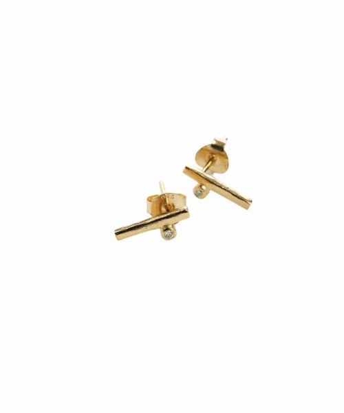 The Light Years, Earstuds, Gold, 925 Silver          - Bjørg